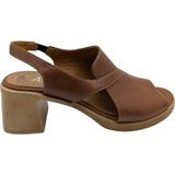 Çiğdem Kundura Cristallo - Kadın Topuklu Sandalet - Taba - 39