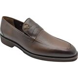 Çiğdem Kundura Galler - 6142 | Hakiki Deri Erkek Klasik Loafer - Kahverengi - 41