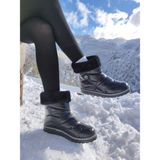 Çiğdem Kundura Kar Botu Kar 12 Unisex - Kar 12 - Siyah-Peluşlu - 40 - Siyah - Antrasit