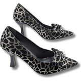 Çiğdem Kundura Mancharela Kadın Leopar Desenli Stiletto Ayakkabı - Mancharela - Leopar - 38