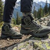 Çiğdem Kundura Mc Jamper 2299 Akıllı Bağcıklı Unisex Trekking ve Outdoor Bot - Haki Yeşil - 36