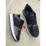 Çiğdem Kundura Siyah-Kahve Yüksek Taban Unisex Sneaker Spor Ayakkabı - Siyah-Kahve - 39 - ST01977-SIYAH-KAHVE-39