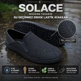 Çiğdem Kundura Solace Modern Tasarım Erkek Lastik Bahçe Ayakkabısı - Siyah - 41