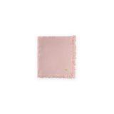 Cigit Dört Kat Püsküllü Organic Müslin Battaniye 80X120 Cm Pudra Pembe