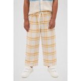 Cigit Müslin Pantolon 1-10 Yaş Hardal Ekose - 05S-Sarı - 9 - 10 Yaş