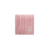 Cigit Saç Örgü Triko Battaniye 80X100 Cm (+/-5 Cm) Pudra Pembe