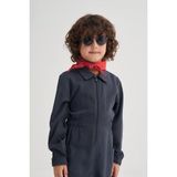 Cigit Tencel Önü Fermuarlı Tulum 2-7 Yaş Lacivert - 6 - 7 Yaş