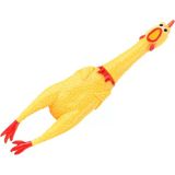 Çığlık Tavuk Oyuncak Sarı Kauçuk Squaking Tavuk Oyuncak Yenilik Ve Dayanıklı Kauçuk Tavuk Stres Giderici Yetişkinler Çocuklar Için Komik Güvenlik Oyuncak Evcil Hayvanlar (35 Cm)