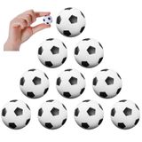CIGOCIVI 10'lu Paket Langırt Masa Oyunları Yedek Toplar Mini Siyah ve Beyaz Masa Üstü Futbol Topları (26 mm/1 inç)