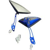 Cihad Motor Yarasa Üçgen Ayna Motosiklet Aynası Mavi (Tüm Motorlara Uyumlu Universal) (8mm ve 10MM)