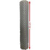 Cihan Çit Galvanizli Örgü Tel Bahçe Çiti - 2,00 mm Kalınlık 50X50 Göz Aralığı H:50 cm L:10 Metre - H:50CM
