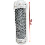 Cihan Çit Galvanizli Örgü Tel Bahçe Çiti - 2,00 mm Kalınlık 70*70 Göz Aralığı H:120 cm L:10 Metre - H:120CM