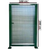 Cihan Çit Kapı 100 cm x 200 cm (40 X40 1,5 Mm) Kutu Profilden Yapılmış Içeri Sağ Açılır Yaya Kapısı - 100CM X 200CM