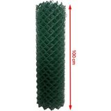 Cihan Çit Pvc Kaplı Örgü Tel Bahçe Çiti - 3,00 mm Kalınlık 75X75 Göz Aralığı H:100 cm L:10 Metre - H:100CM