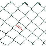 Cihan Çit Pvc Kaplı Örgü Tel Bahçe Çiti - 3,00 mm Kalınlık 75X75 Göz Aralığı H:120 cm L:10 Metre - H:120CM