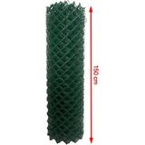 Cihan Çit Pvc Kaplı Örgü Tel Bahçe Çiti - 3,00 mm Kalınlık 75X75 Göz Aralığı H:150 cm L:10 Metre