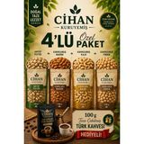 Cihan Kuruyemiş 250GR. Antep Fıstığı 250GR. Kavrulmuş Badem 250GR. Kavrulmuş Kaju 250GR. Kavrulmuş Fındık Içi 4'lü Set - 1 kg