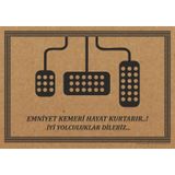Cihan Oto Paspas Kağıdı 50x35 Yatay Pedal Baskılı Adet Seçenekli 100