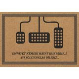 Cihan Oto Paspas Kağıdı 50x35 Yatay Pedal Baskılı Adet Seçenekli 50