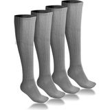 Ciho Socks 4 Çift Diz Altı Kışlık Kadın Yünlü Uyku Çorabı Soft Touch - 00E-Gri - 36 - 40