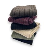CİHO SOCKS 6 Çift Kadın Ekstra Kalın Fitilli Derbili Kışlık Norveç Bot Çorabı Soket Çorap