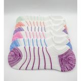 Ciho Socks 6 Çift Kadın File Örgü Görünmez Patik Çorap - 36 - 40 - Renkli