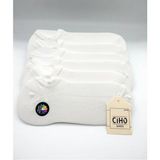 Ciho Socks Daily Kadın 12 Çift Pürüzsüz Beyaz Modal Soft Touch Görünmez Sneaker Patik Çorap - 36 - 40