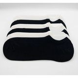 Ciho Socks Daily Kadın 6 Çift Pürüzsüz Modal Siyah-Beyaz Soft Touch Görünmez Sneaker Patik Çorap - Beyaz - Siyah - 36 - 40