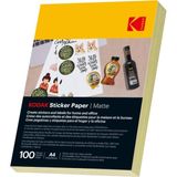 Çıkartma Kağıdı A4 Kendinden Yapışkanlı Etiket 100 Yaprak Lazer / Mürekkep Püskürtme/fotokopi Makinesi Için Uygun Evrensel Etiketler Için (Mat)