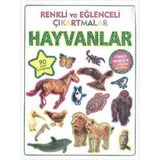 Çıkartmalar Hayvanlar: (Türkçe Ingilizce Poster Hediyeli - 90 Adet Çıkartma) - Standart