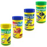 Ciklet Cichlid Balığı Için Özel Yem Seti 100 Ml X 4 Adet
