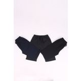 çiko kids 3'lü Erkek Çocuk Basic Double Paça Cepli Şort Kapri