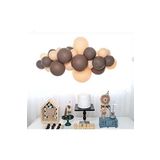 Çikolata Kahve-Ten Pastel Renk Balon Zinciri 50 Adet+5 mt balon zinciri
