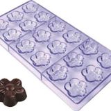Çikolata Kalıbı - Polikarbon - Çiçek 27.5X13.5