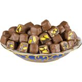 Çikolata Kaplı Duble Antep Fıstıklı Lokum 1kg - 1 kg