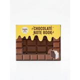 Çikolata Kokulu Isırılmış Tasarım Not Defteri - "Not Chocolate" Yazılı Yaratıcı Ajanda, Komik ve İlginç Hediyelik Kırtasiye Ürünü