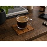 Çikolata Şeklinde Bardak Altlığı, Kahverengi, 10X10x0,8 Cm, Kare | Pla 3D Baskı