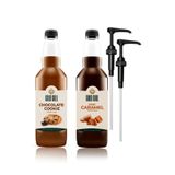 Çikolatalı Kurabiye & Karamel Aromalı Kahve & Meyve Şurubu 2 x 700 ml.