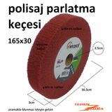 Cila Keçesi Gümüş Sarı Parlatıcı 165Lik Polisaj Kırmızı Mop