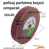 Cila Keçesi Zımparalı Parlatıcı 165Lik Polisaj Kırmızı Keçe