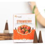 Çilek Aromalı Organik Kömürsüz Konik Tütsü - Seçenek