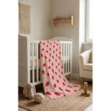 Çilek Desenli Soft Touch Termal Bebek Battaniyesi CBT0008