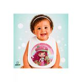 Çilek Kız Keten Bebek Mama Önlüğü – Yumuşak, Emici, Yıkanabilir, Özel Tasarım P039