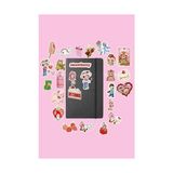 Çilek Kız Paketi/bullet Journal Defter Çıkartma Ajanda Laptop Etiket - Option-1 - -50 C