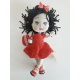 Çilek Kızım Bebek Amigurumi Organik Oyuncak