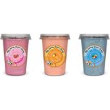 ÇİLEK, MANGO, TUTTİ FRUTTİ AROMALI 3'LÜ GURME PAMUK ŞEKERLER