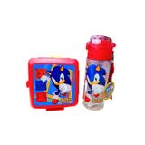 ÇİLEKHOMEAVM lisanslı SONİC 500 ML Matara-suluk Ve Beslenme Kutusu
