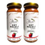Çilekli Doğal Süt Reçeli (260g x2 Adet)