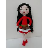 Çilekli Magnolia Bebek Amigurumi Organik Oyuncak