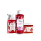 Çilekli Peeling + Çilekli Duş Jeli + Çilekli Köpük Sabun